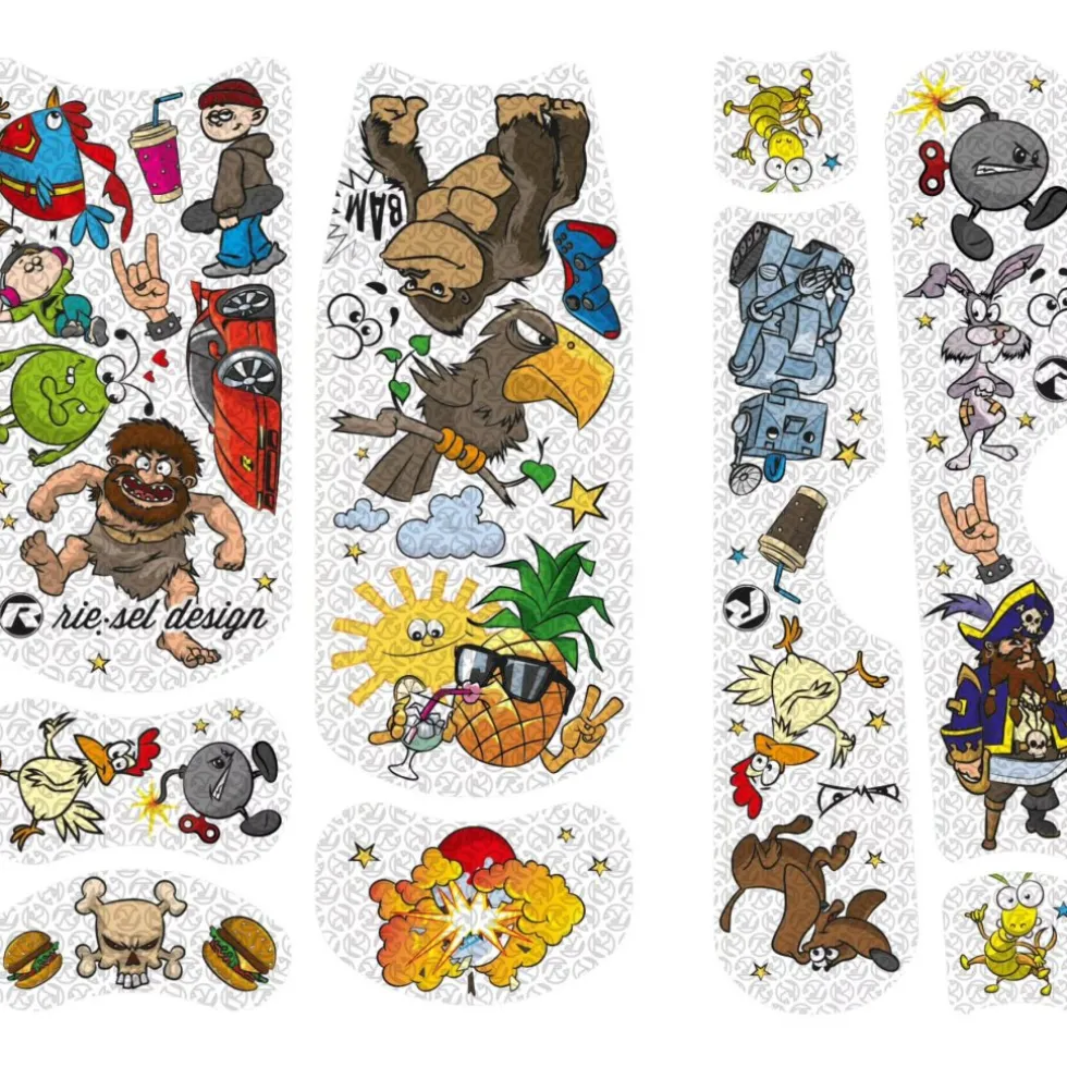 rie:sel design kids:tape Kiddo Beschermfolie voor het Frame - stickerbomb