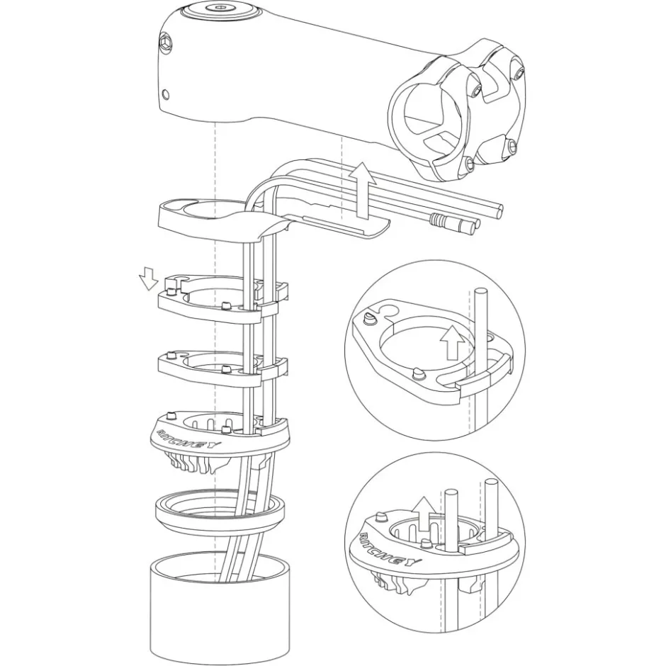 Balhoofdsets < Ritchey Comp Cartridge Headset Upper Part for Switch Stem - Semi-Integrated - ZS55/28.6