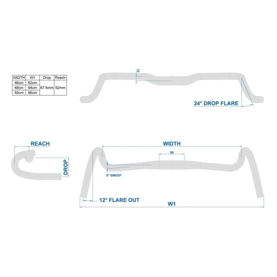 Sturen < Ritchey Comp Corralitos Stuur | 31.8mm - BB black