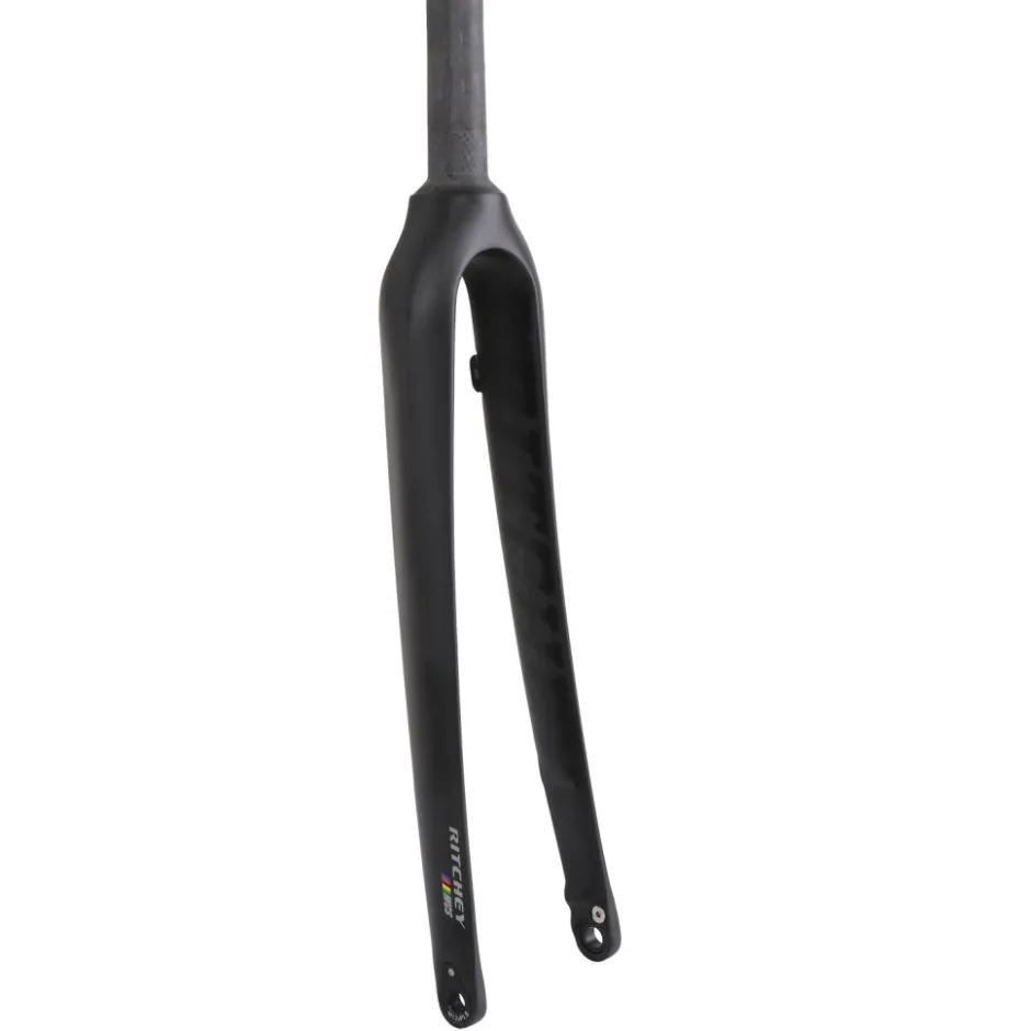 Vaste Voorvorken < Ritchey WCS Carbon Cross Disc Fork - Tapered 1 1/4 Inch - Flat Mount - 12x100mm - Matte UD Carbon