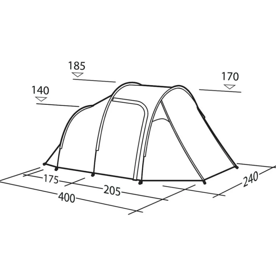Tenten, Tarps & Hangmatten < Robens Cima Versa 4 Tent - Green