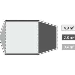Robens Lago Flex 4 Tent - Green