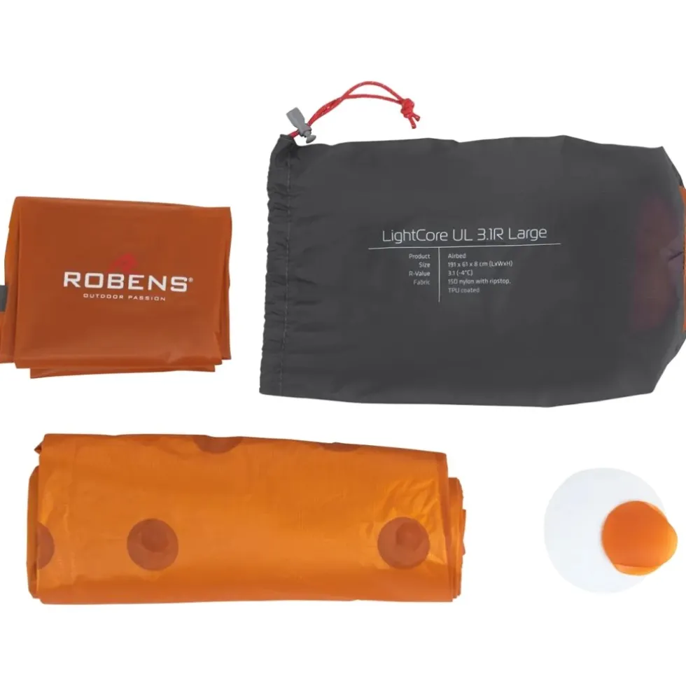 Robens LightCore UL 3.1 R Large Slaapmat - Oranje