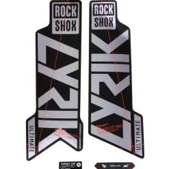 RockShox Decal Kit for 27.5/29" Lyrik Ultimate - gloss polar foil for high gloss black (2021)
