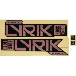 RockShox Decal Kit for 27.5/29" Lyrik Ultimate - matte copper foil for gloss black (2023+)