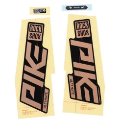 Stickers < RockShox Decal Kit for 27.5/29" Pike Ultimate - matte copper foil for high gloss black (2021)