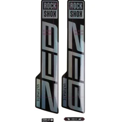 Stickers < RockShox Decal Kit for 27.5/29" ZEB Ultimate - gloss rainbow foil for high gloss black (2021)