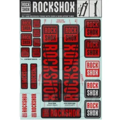 RockShox Decal Kit 30/32mm Stanchions - SID/Reba/Revelation (pre MY 2018)/Sektor /Recon/XC32/30 Gold/30 Silver/XC30