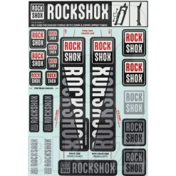 RockShox Decal Kit 30/32mm Stanchions - SID/Reba/Revelation (pre MY 2018)/Sektor /Recon/XC32/30 Gold/30 Silver/XC30