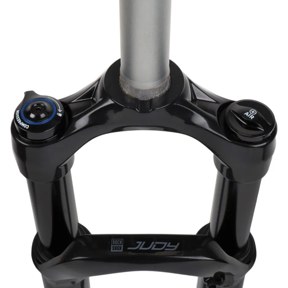 Verende Voorvorken < RockShox Judy Gold RL Solo Air 27.5" Suspension Fork - 100mm - 42mm Offset - 1 1/8" - QR - Gloss Black