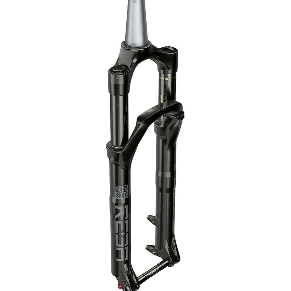 Verende Voorvorken < RockShox Reba RL Solo Air 26" Suspension Fork - 140mm - 40mm Offset - Tapered - 15x100mm - Maxle Stealth - Gloss Black