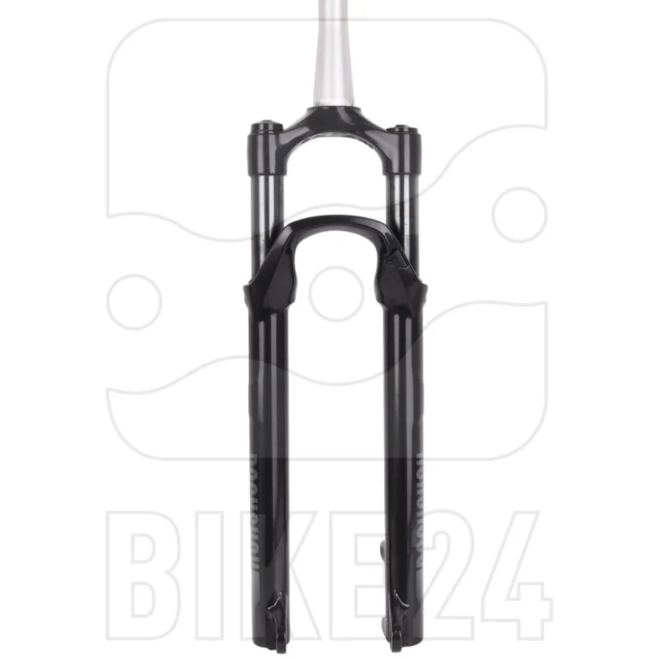 Verende Voorvorken < RockShox Recon Silver RL Solo Air Voorvork - 27.5" - 100mm - 42mm Offset - 1 1/8 Inch - QR - Gloss Black