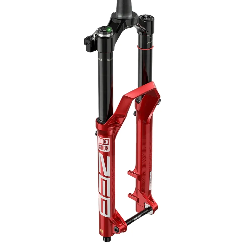 Verende Voorvorken|E-Bike Verende Voorvorken < RockShox ZEB Ultimate Voorvork - 29" | 3P Flight Attendant | Charger 3.1 | 44mm Offset | 15x110mm Boost - 170mm - electric red