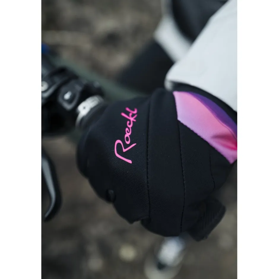 Winterhandschoenen < Roeckl Sports Waldau 2 Fietshandschoenen Damen - black/bubblegum 9304