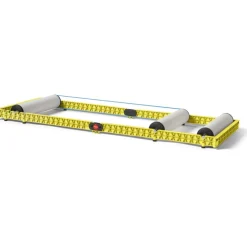 RooDol by ZYCLE Track PVC Fietstrainer - Geel