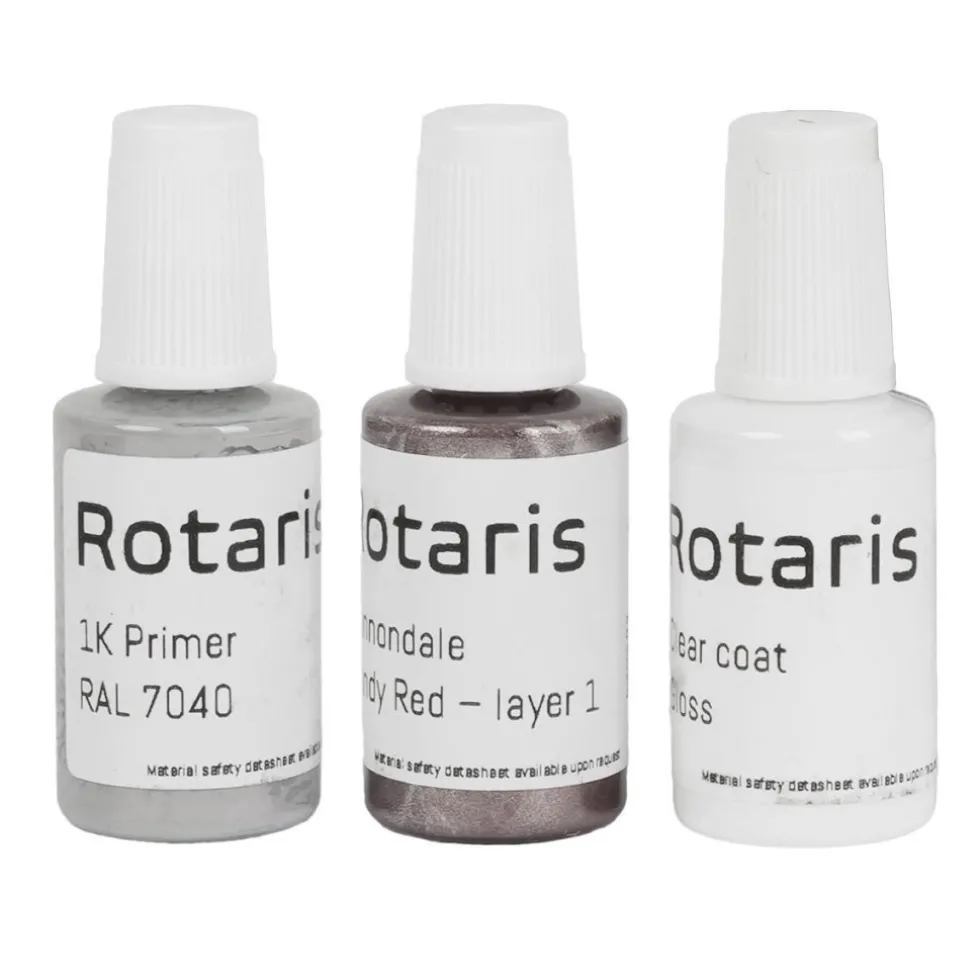 Rotaris Retoucheerverf voor Specialized - met Grondverf - Rocket Red Satin