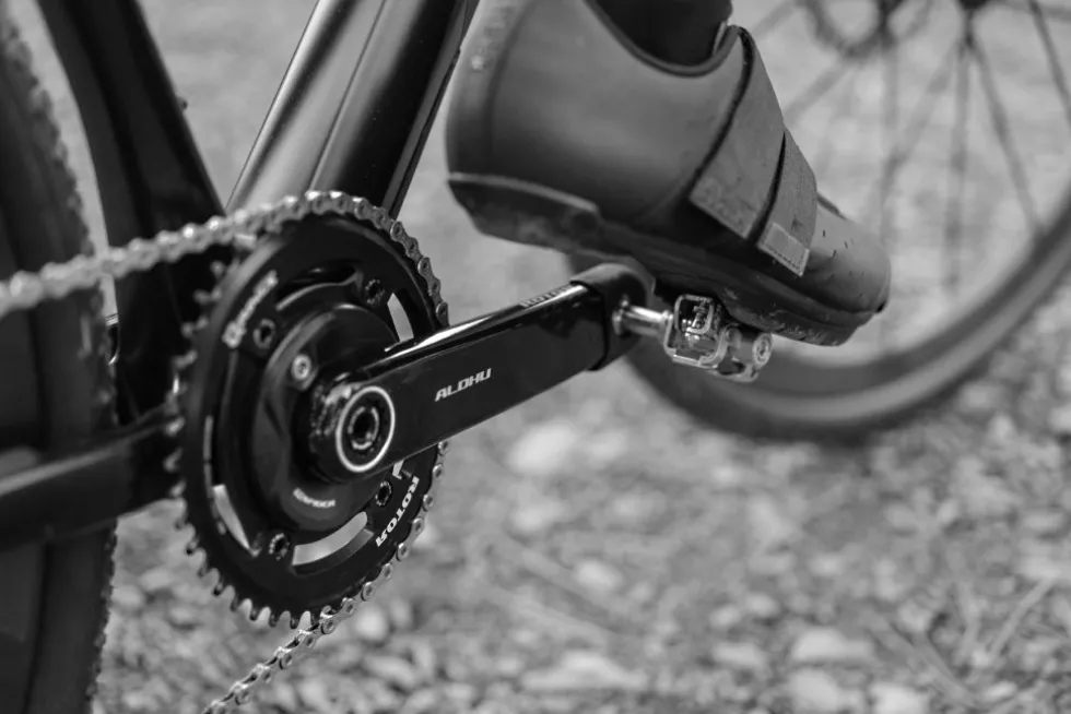 Rotor ALDHU carbon crankarmen - black