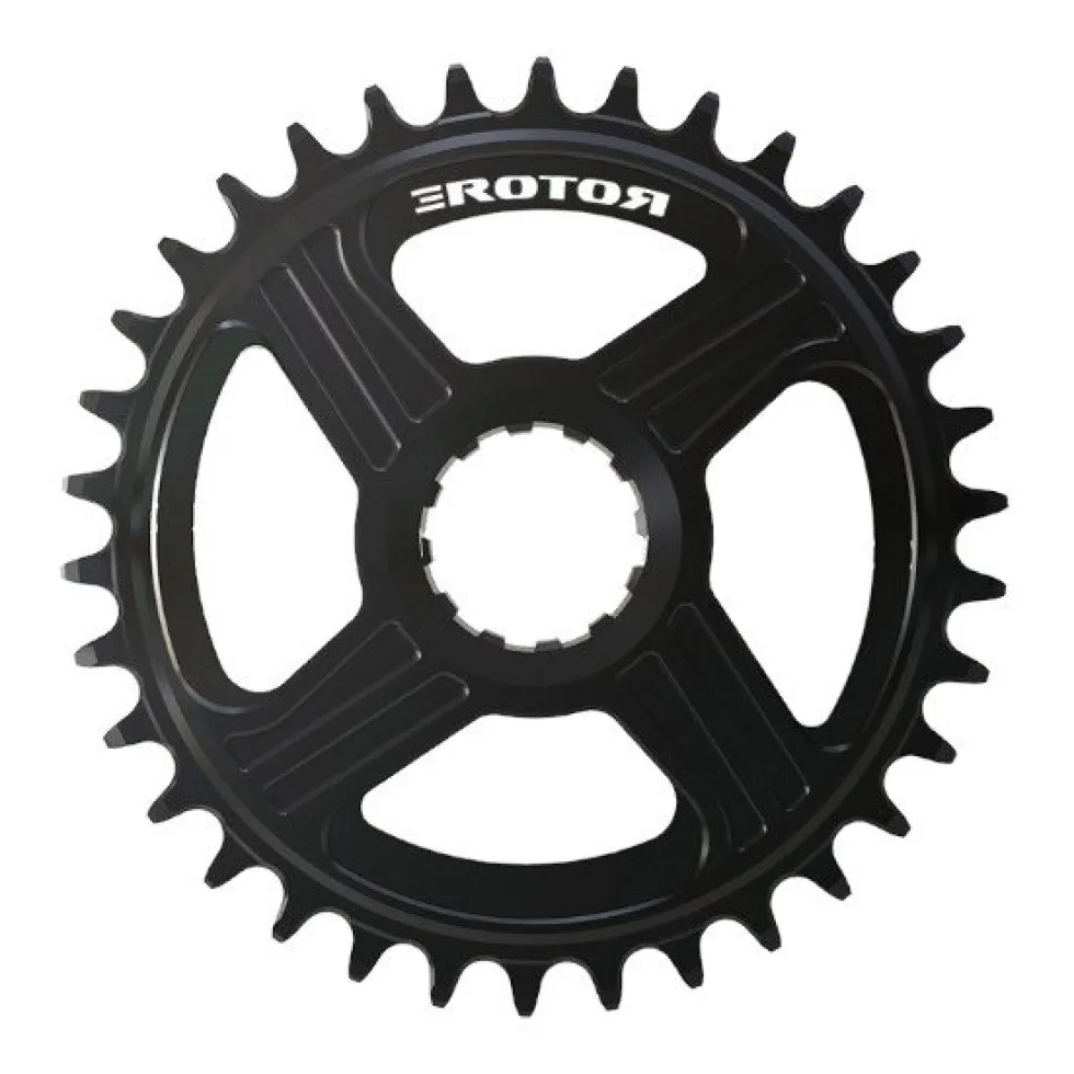 Rotor Direct Mount eMTB Chainring - Round | for Fazua Evation - eRing - E-Logo