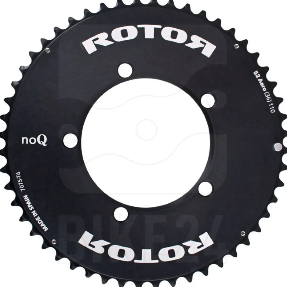 Kettingbladen < Rotor noQ Aero 5-Arm 110 BCD Road Chainring