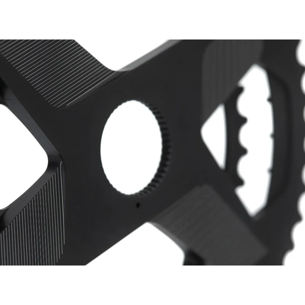 Rotor NoQ Direct Mount Road dubbel kettingblad - rond - OCPmount - black