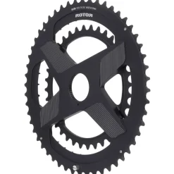 Rotor NoQ Direct Mount Road dubbel kettingblad - rond - OCPmount - black
