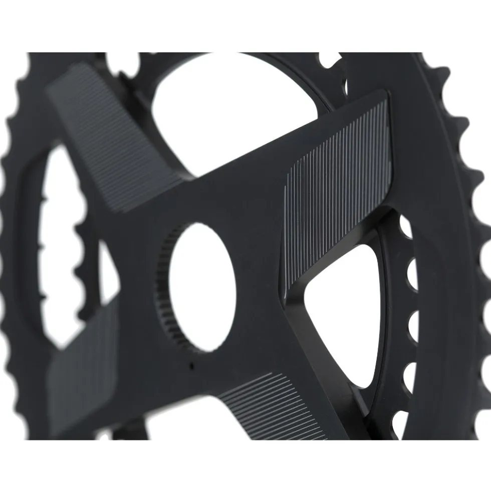 Rotor NoQ Direct Mount Road dubbel kettingblad - rond - OCPmount - black