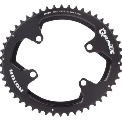 Rotor Q-Rings ALDHU 3D+ Outer Road Chainring - BCD 110x4 - oval - black