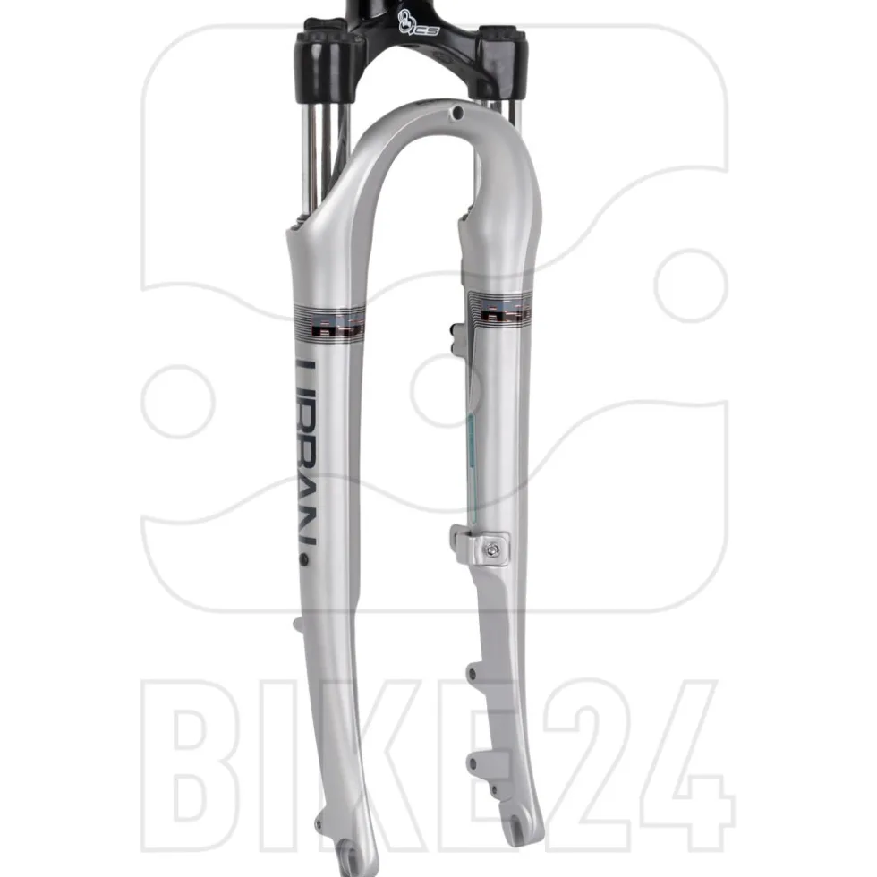 RST Urban T 28 Inch Fork - 40mm - 44mm Offset - Disc / Rollerbrake - QR - silver matt