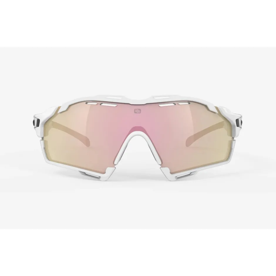 Alpine & Skibrillen < Rudy Project Cutline Bril - White Gloss - RP Optics Multilaser Rose Gold