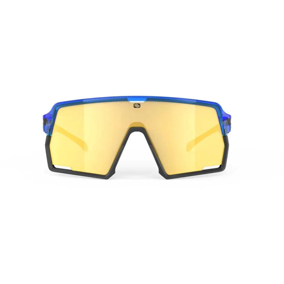 Alpine & Skibrillen < Rudy Project Kelion Bril - Crystal Blue Gloss - RP Optics Multilaser Yellow
