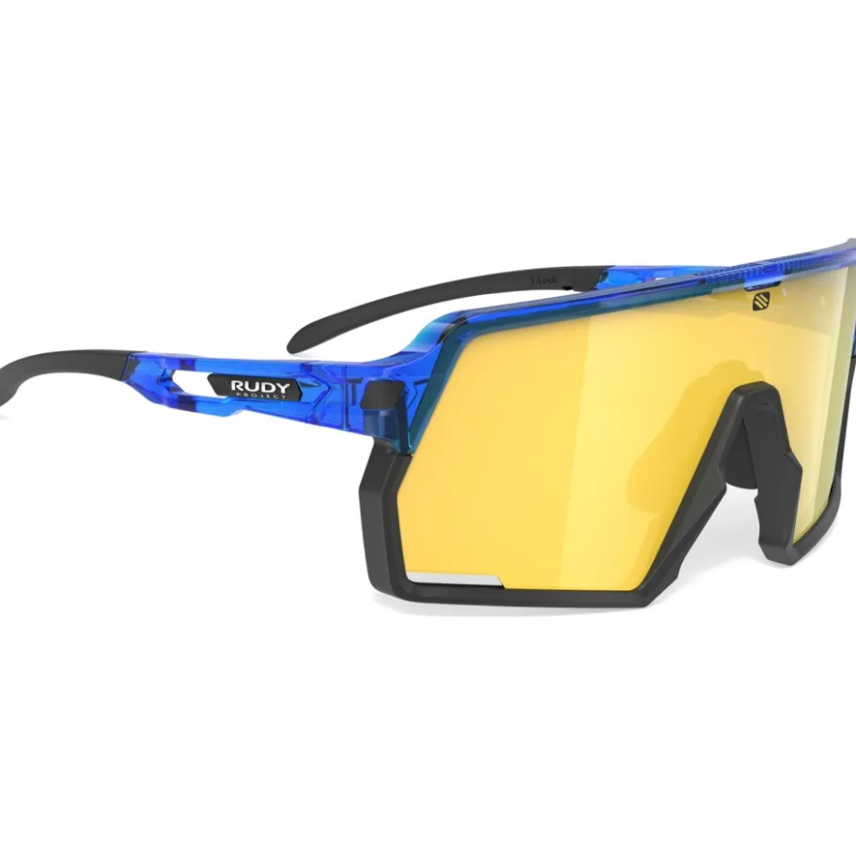 Alpine & Skibrillen < Rudy Project Kelion Bril - Crystal Blue Gloss - RP Optics Multilaser Yellow