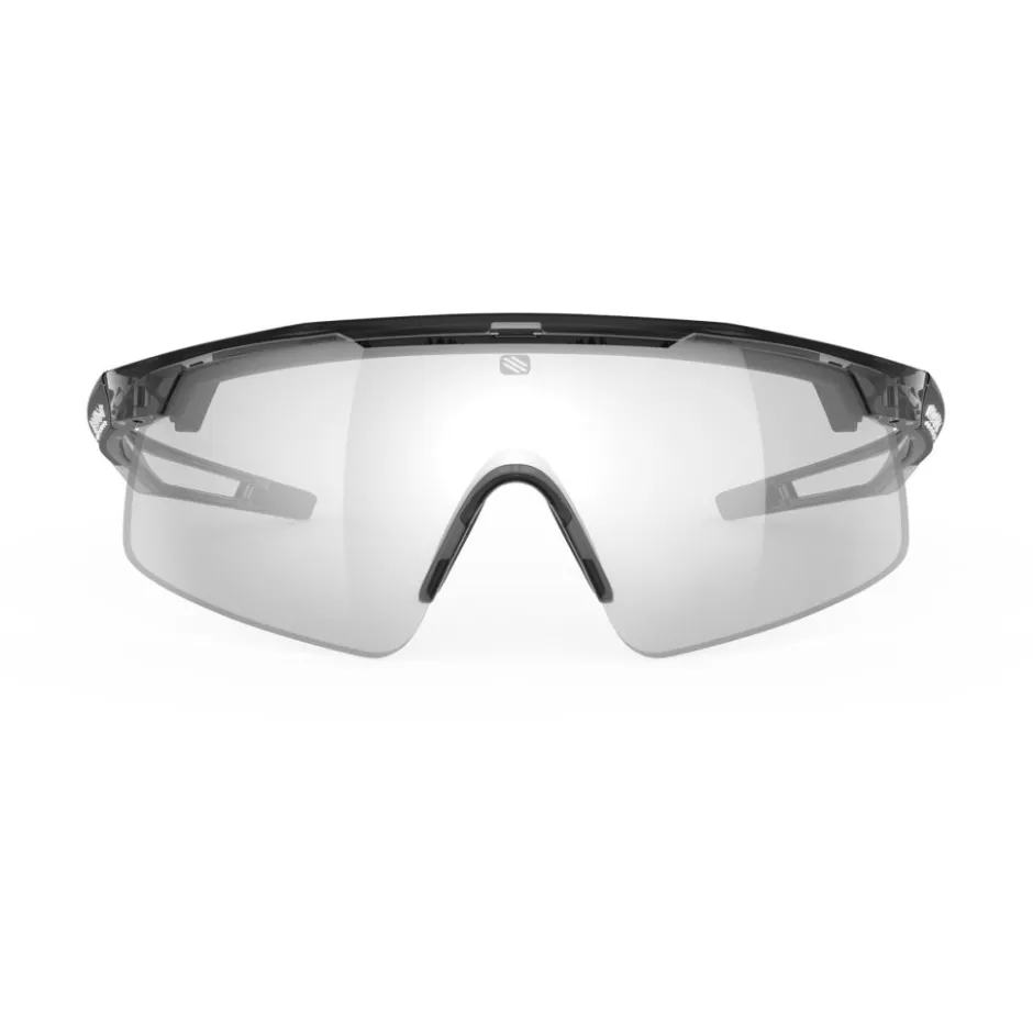 Mtb-Brillen|Racefietsbrillen < Rudy Project Turbolence Bril - Crystal Ash - ImpactX™ Photochromic 2 Laser Black