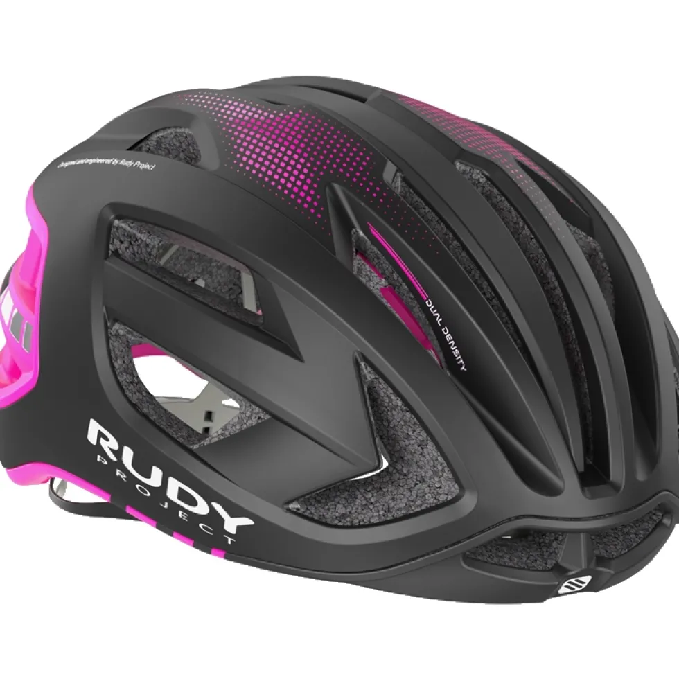 Rudy Project Egos Helm - Black/Pink Fluo - Matte