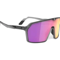 Mtb-Brillen|Racefietsbrillen < Rudy Project Spinshield Bril - Crystal Ash Gloss/Multilaser Sunset