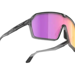 Mtb-Brillen|Racefietsbrillen < Rudy Project Spinshield Bril - Crystal Ash Gloss/Multilaser Sunset