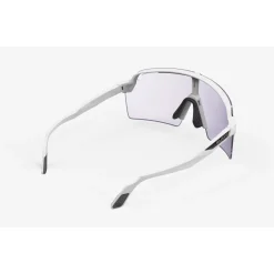 Mtb-Brillen|Racefietsbrillen < Rudy Project Spinshield Pro Bril - White Gloss - ImpactX™ Photochromic 2 Laser Purple