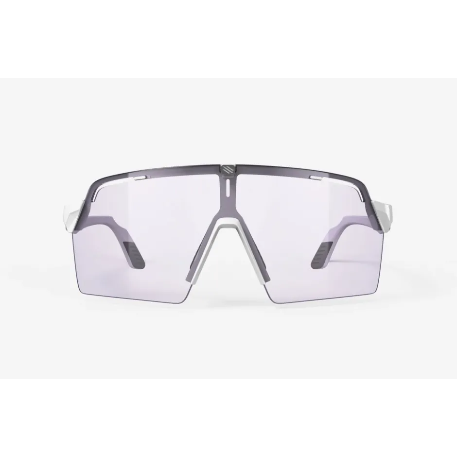 Mtb-Brillen|Racefietsbrillen < Rudy Project Spinshield Pro Bril - White Gloss - ImpactX™ Photochromic 2 Laser Purple