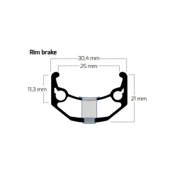 Velgen|E-Bike Wielen, Velgen En Naven < Ryde Big Bull - 26 Inch Clincher Rim - black