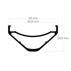 Velgen|E-Bike Wielen, Velgen En Naven < Ryde Edge M 35 - 27.5 Inch Disc Clincher Rim - black