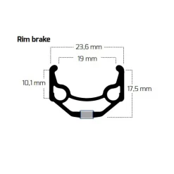 Velgen|E-Bike Wielen, Velgen En Naven < Ryde Zac 19 - 28" Clincher Velg - zwart
