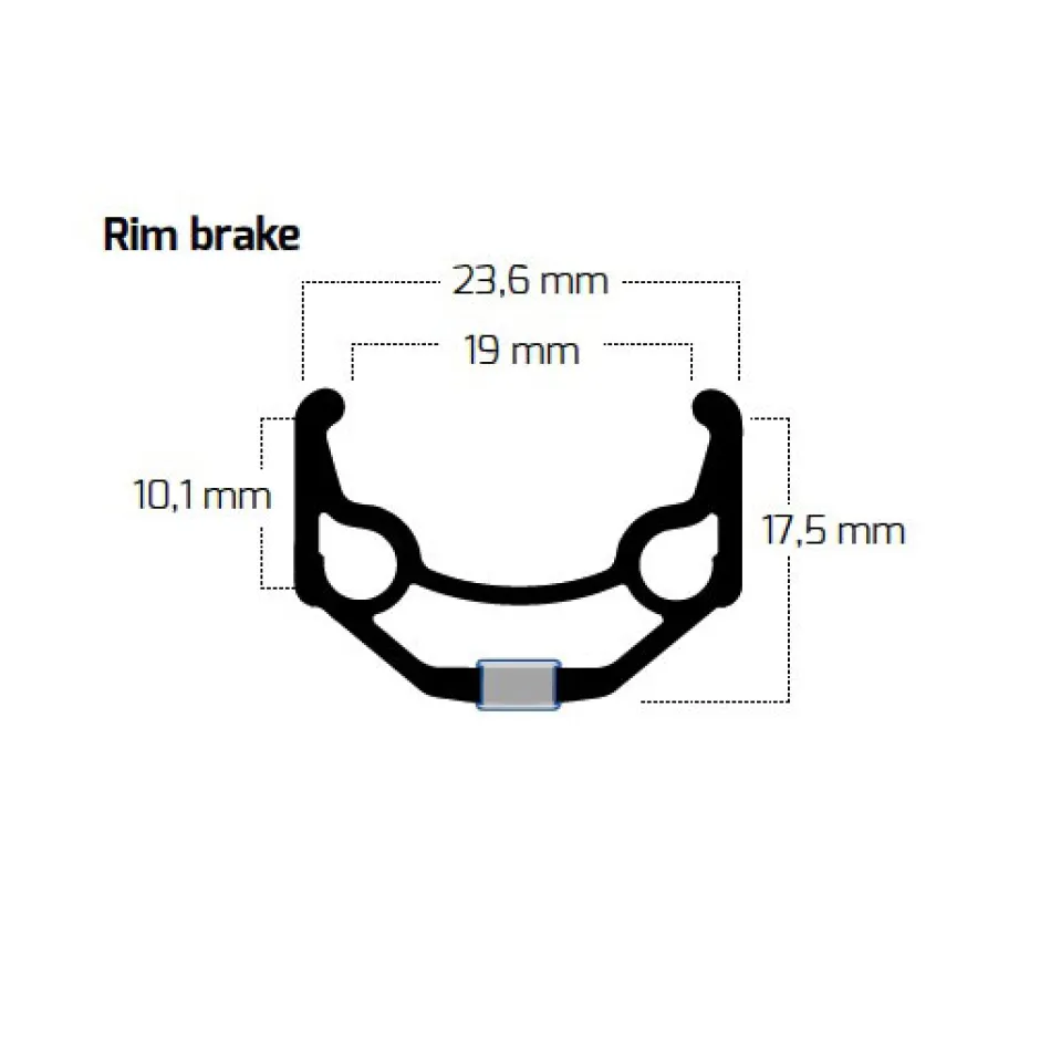 Velgen|E-Bike Wielen, Velgen En Naven < Ryde Zac 19 - 28" Clincher Velg - zwart