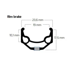 Ryde Zac 19 - 26 Inch Clincher Rim - black