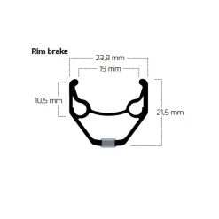 Ryde Zac 2000 - 26 Inch Clincher Rim - silver