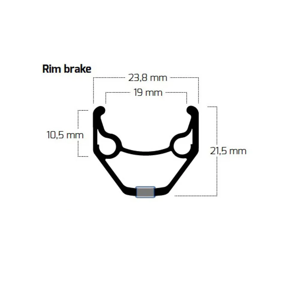 Ryde Zac 2000 - 26 Inch Clincher Rim - silver