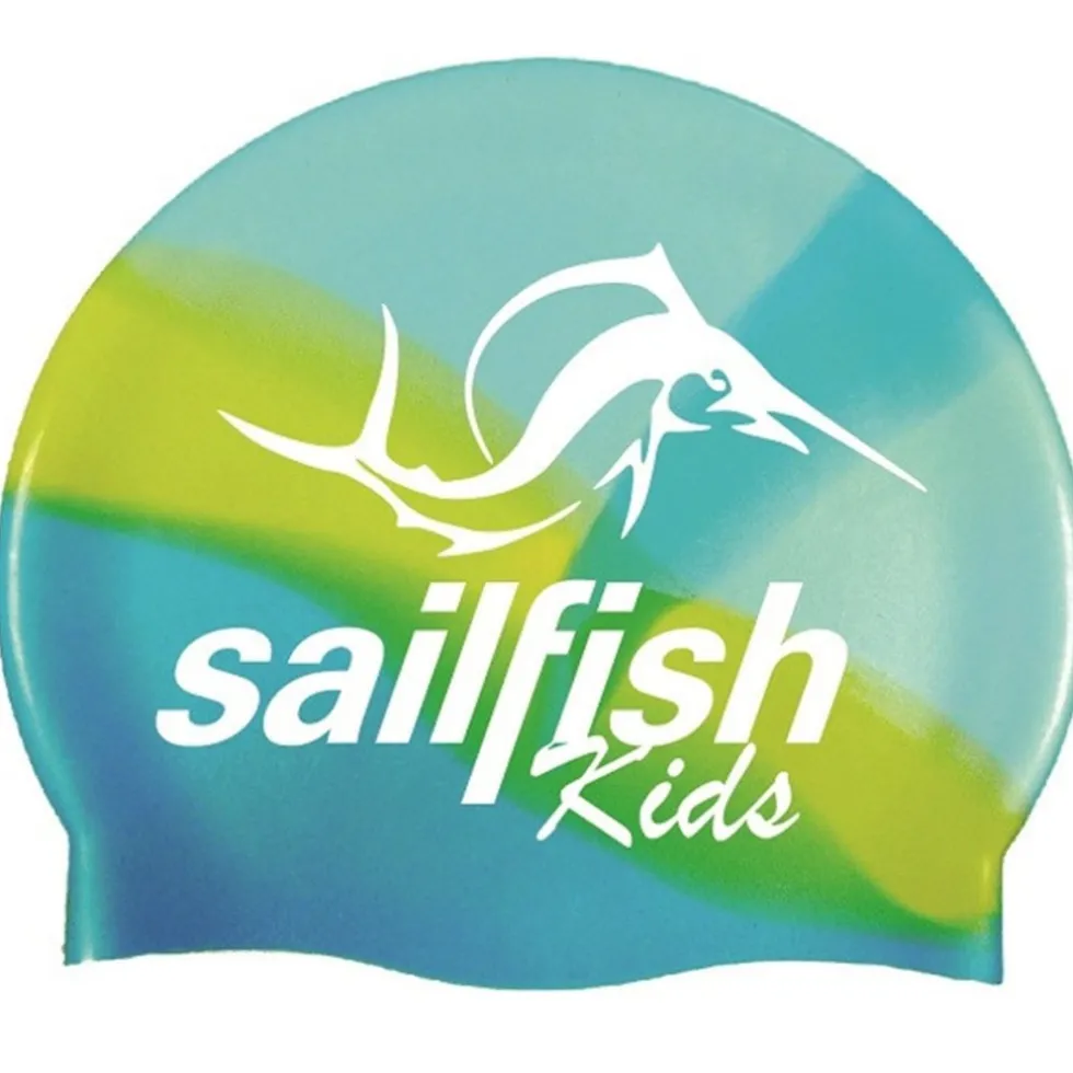sailfish Silikon Badmuts Kinderen - blauw/geel