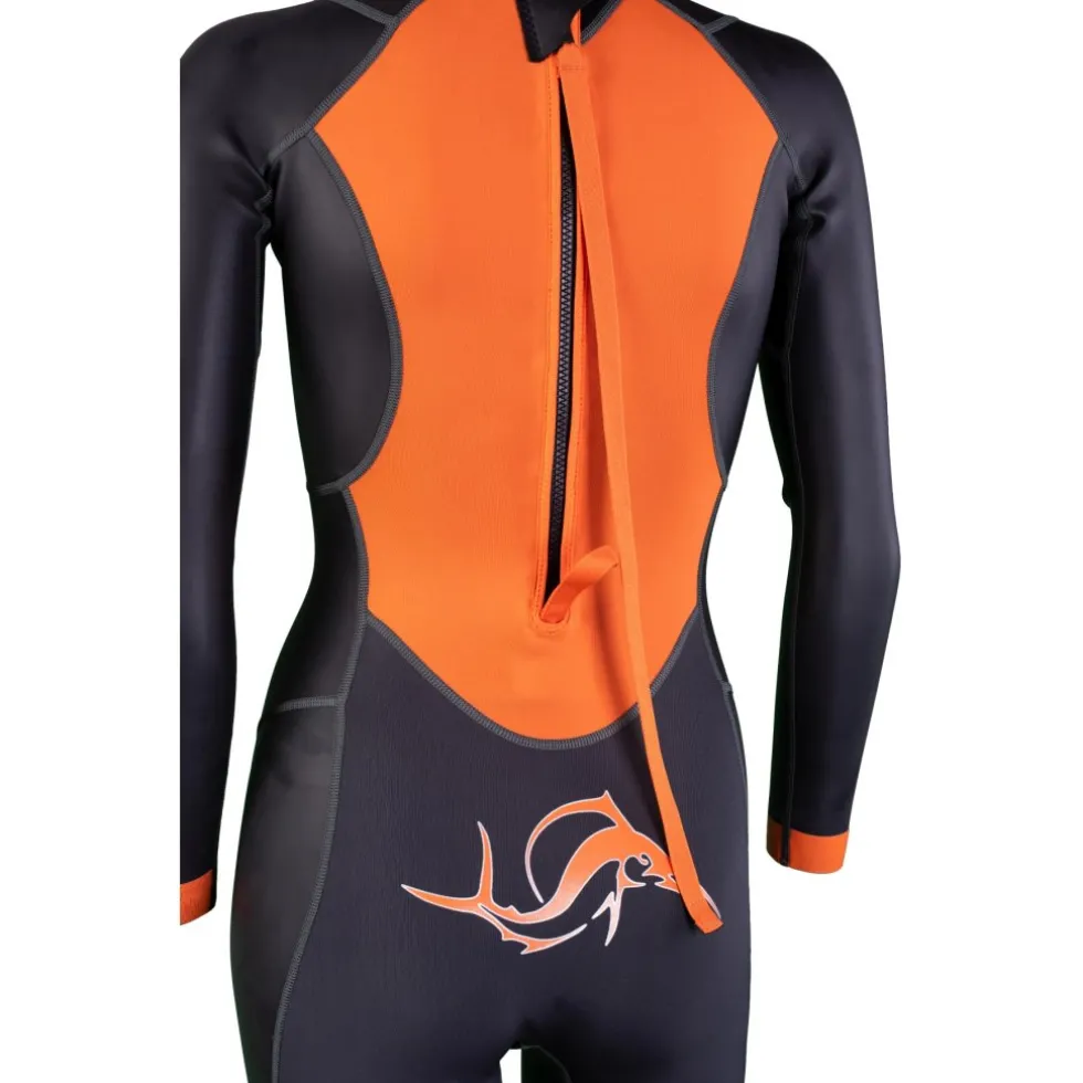 sailfish Atlantic 2 Wetsuit Dames - zwart/oranje
