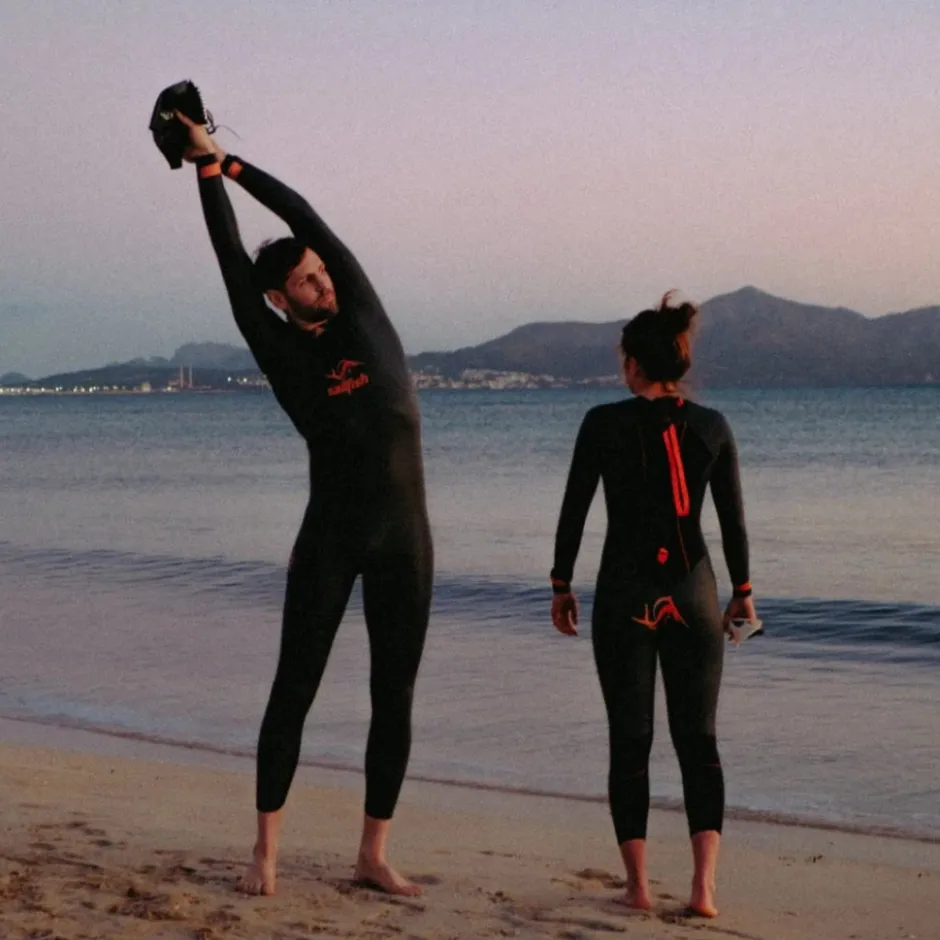 Neopreen Kleding|Neopreen Kleding < sailfish Ignite 3 Wetuit voor heren - back/orange