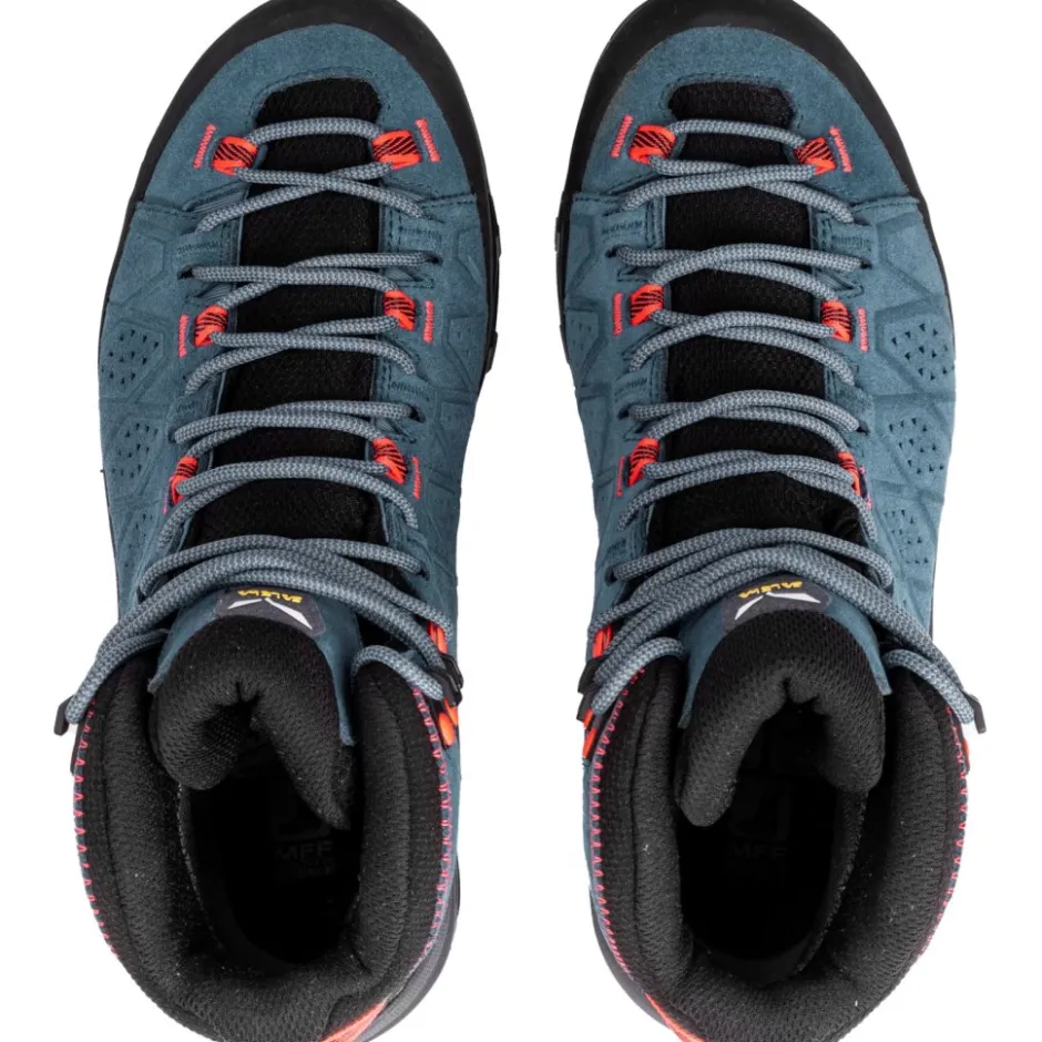 Wandelschoenen|Wandelschoenen < Salewa Alp Trainer 2 Mid GTX Wandelboots Dames - java blue/fluo coral 8760