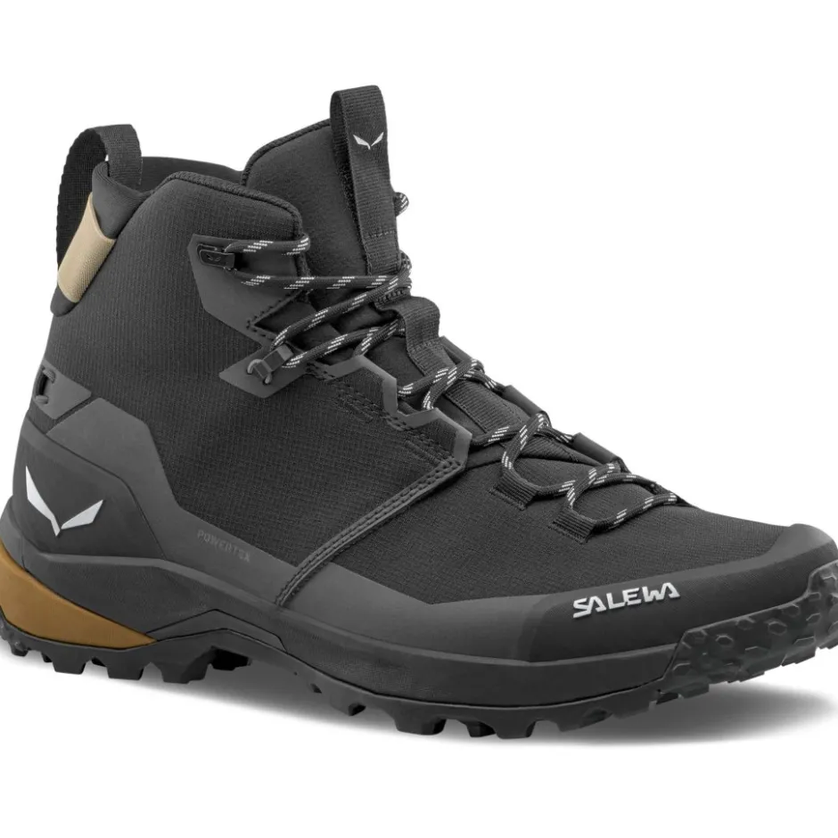 Wandelschoenen|Wandelschoenen < Salewa Puez 2 Mid Powertex Wandelboots Heren - zwart/zwart 0971
