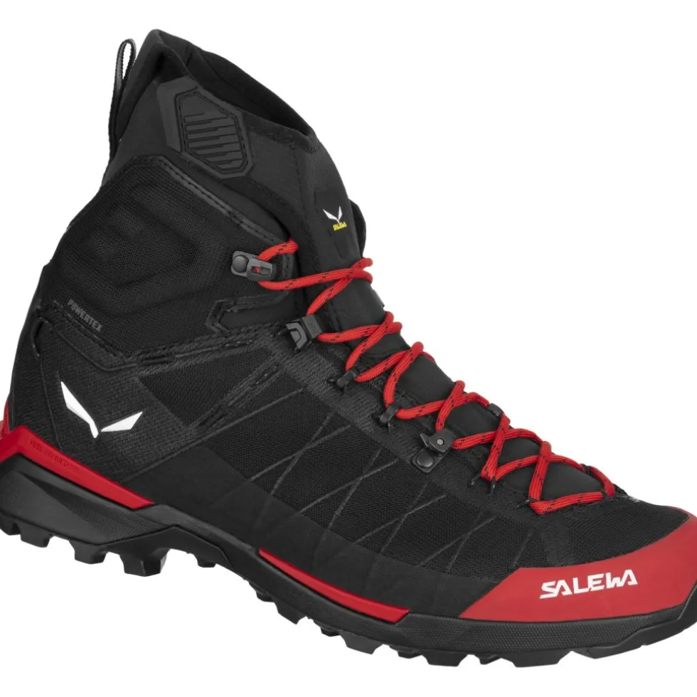 Salewa Ortles Light Mid Powertex Approachschoenen Heren - flame/black 1501